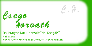 csego horvath business card